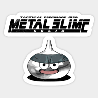 Metal Slime Solid - Black Sticker